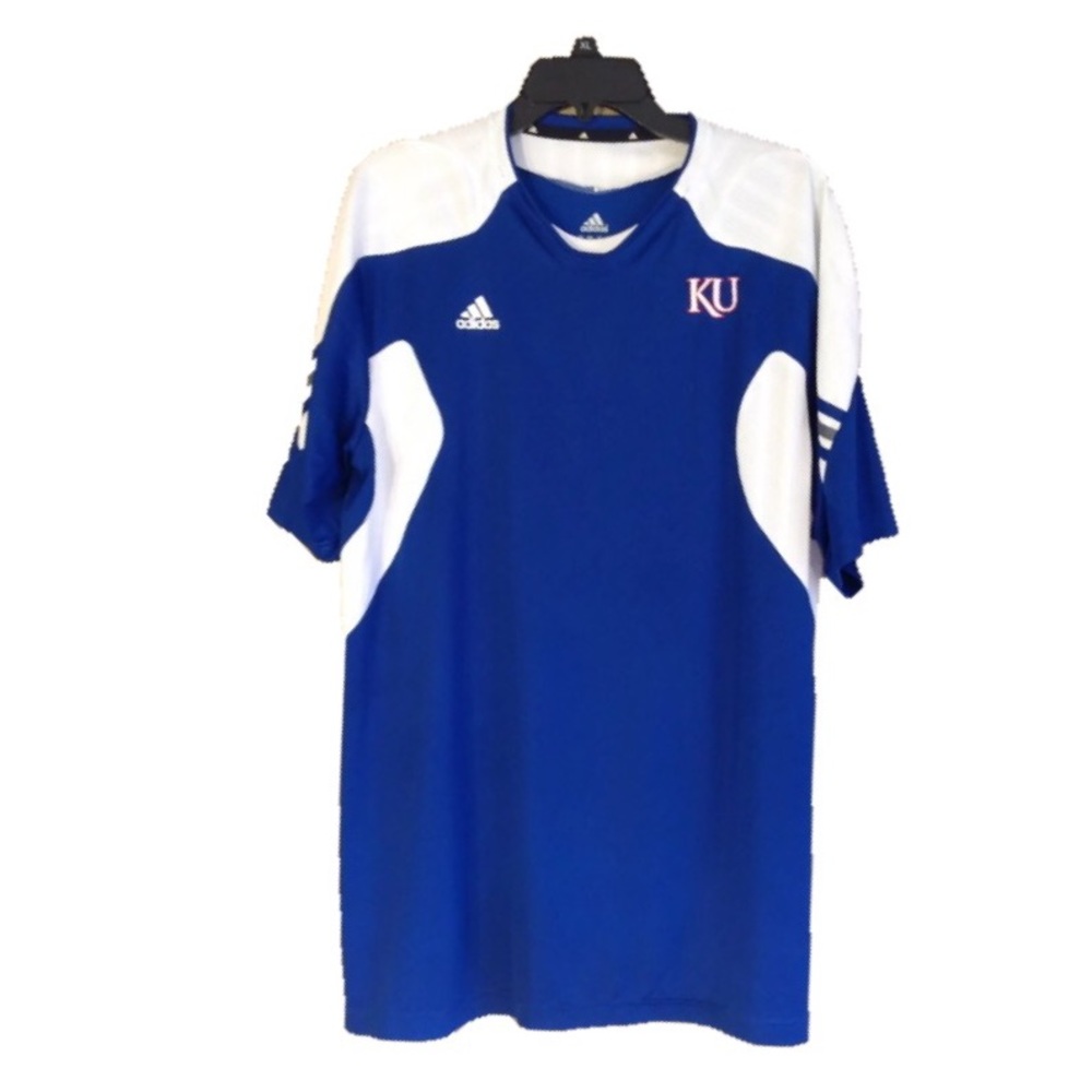 MENS ADIDAS JAYHAWKS JERSEY KU SIZE XL